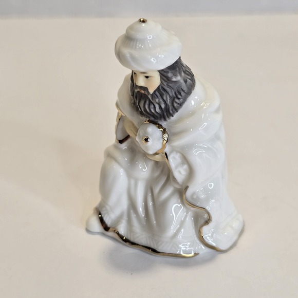 Galleria Nativity Set Wiseman Porcelain Figure Gold Trim Replacement Part Vtg - Picture 5 of 8
